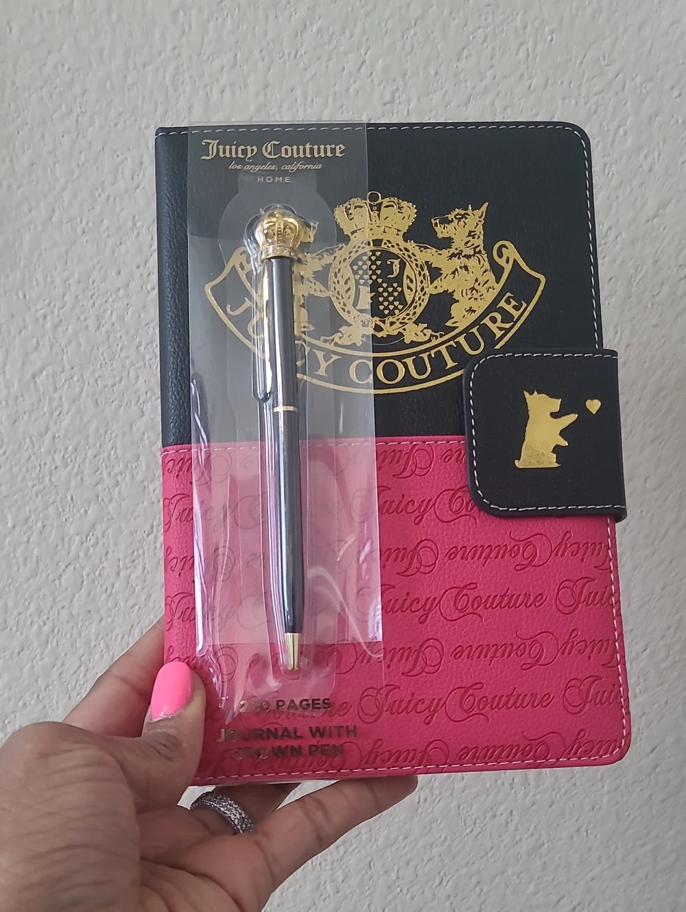 Juicy Couture Journal With Crown Pen- 280 Pages